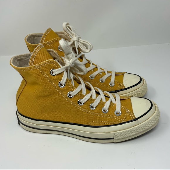 converse chuck 70 hi sunflower trainers